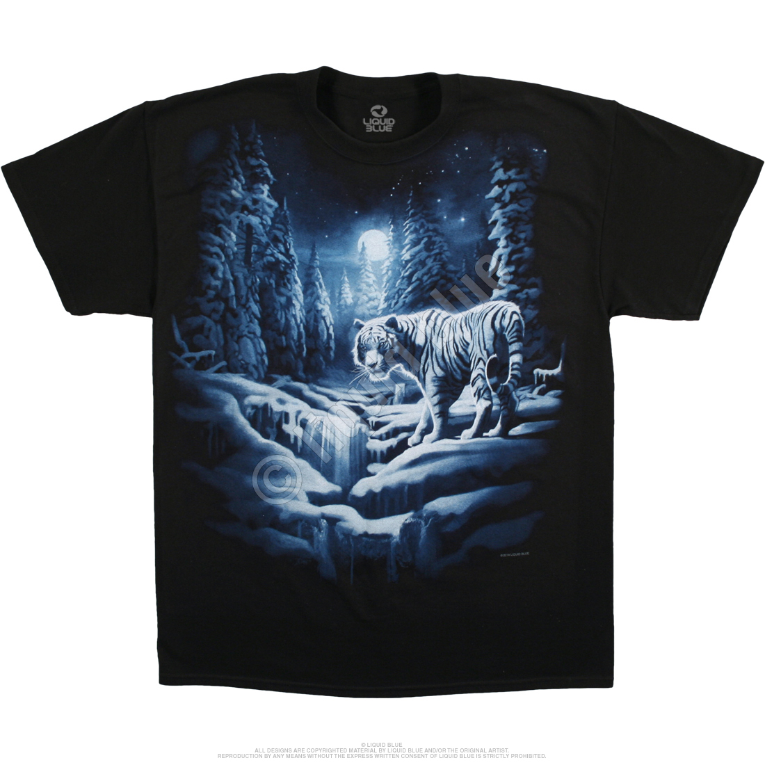 Snow Tiger Exotic Wildlife T-shirt