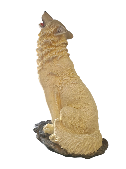 PhotoRoom-20230704_122134_5 White Wolf Howling - 25*8*42cm