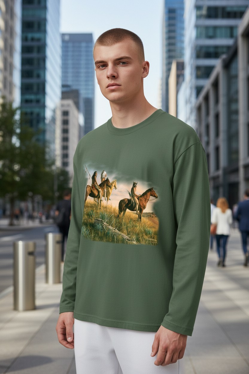 Three Native Americans Longsleeve