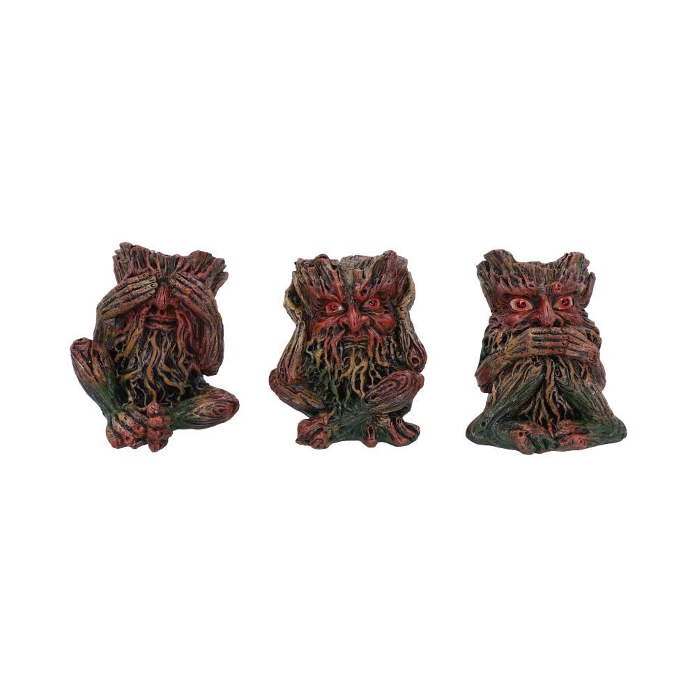 Three Wise Tree Spirits set of 3 - 9.2cm