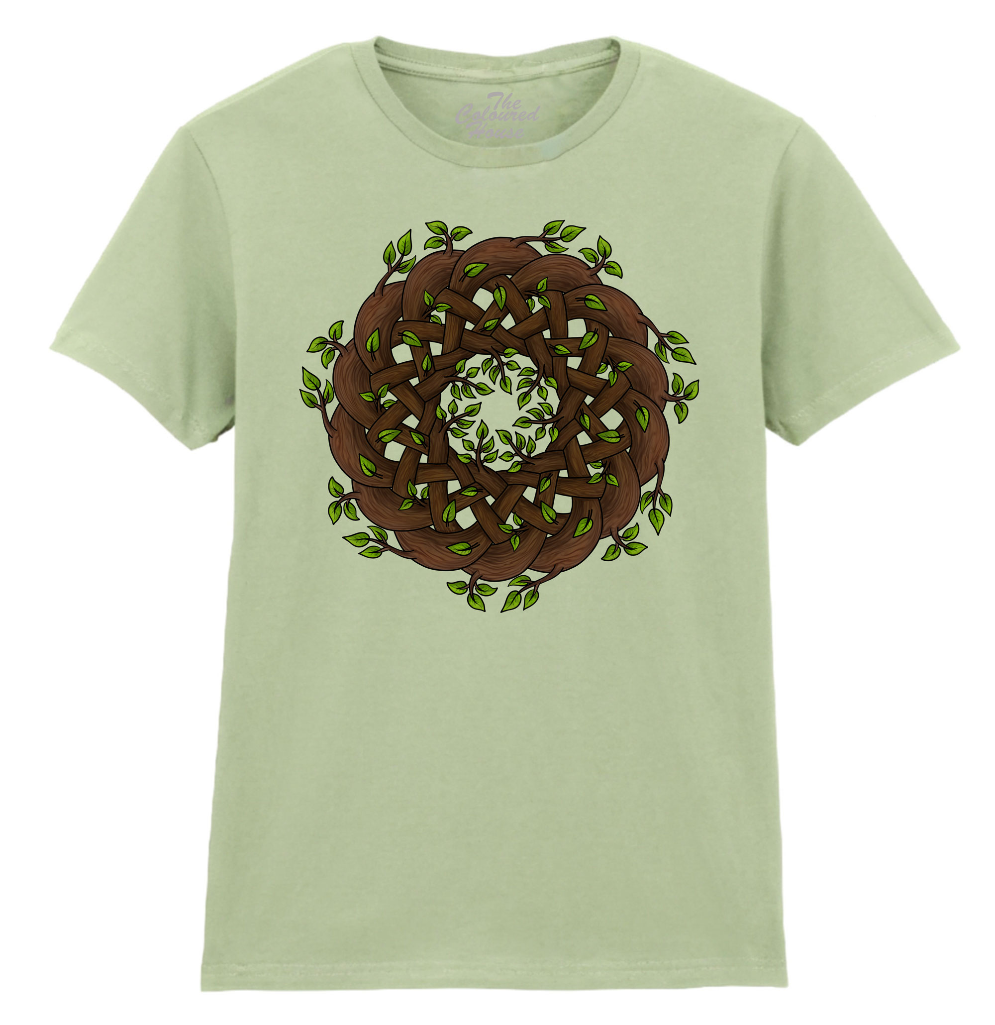 Celtic Knot Tree Branches Ladies T-shirt