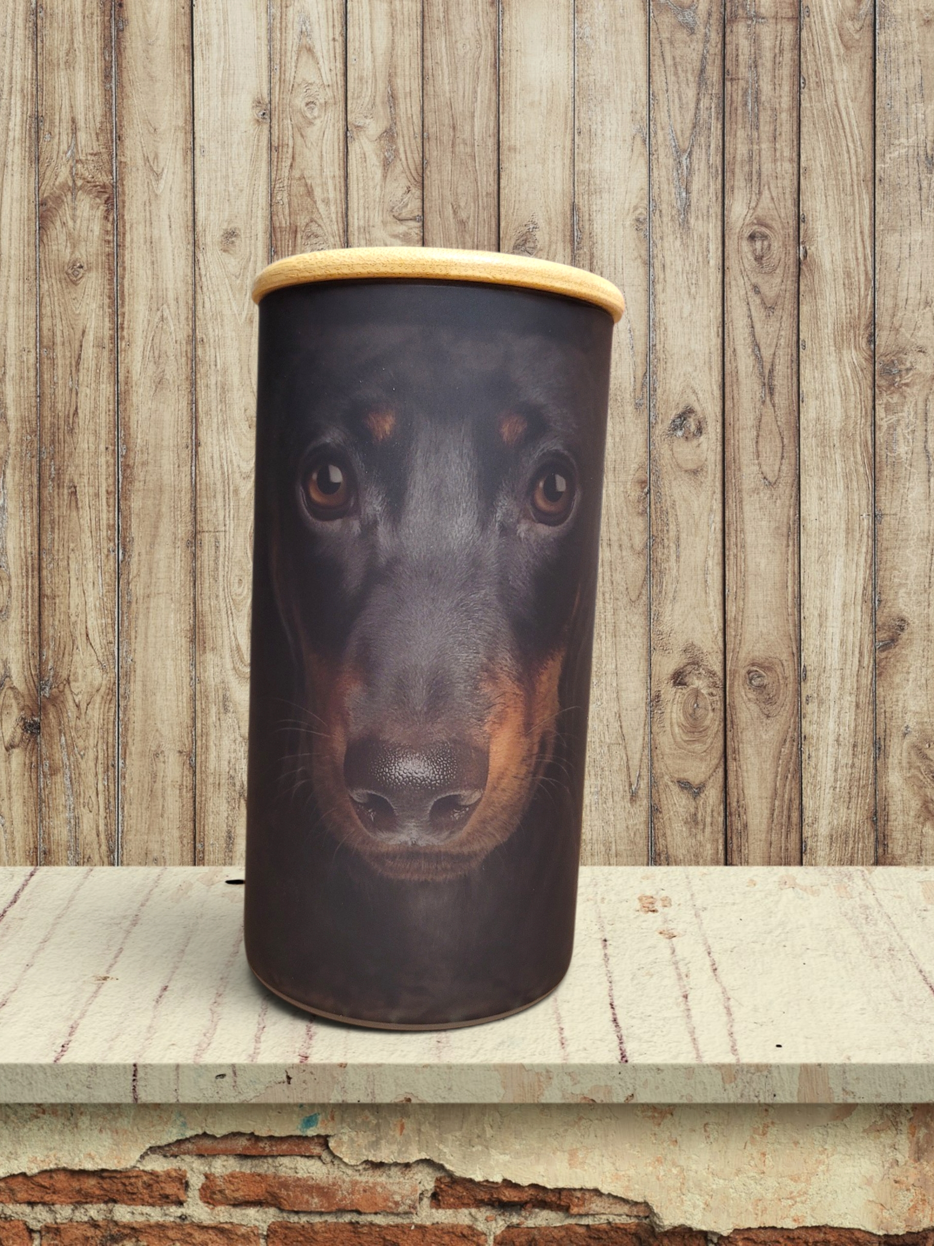 Big Face Dachshund - Storage Jar 25Oz