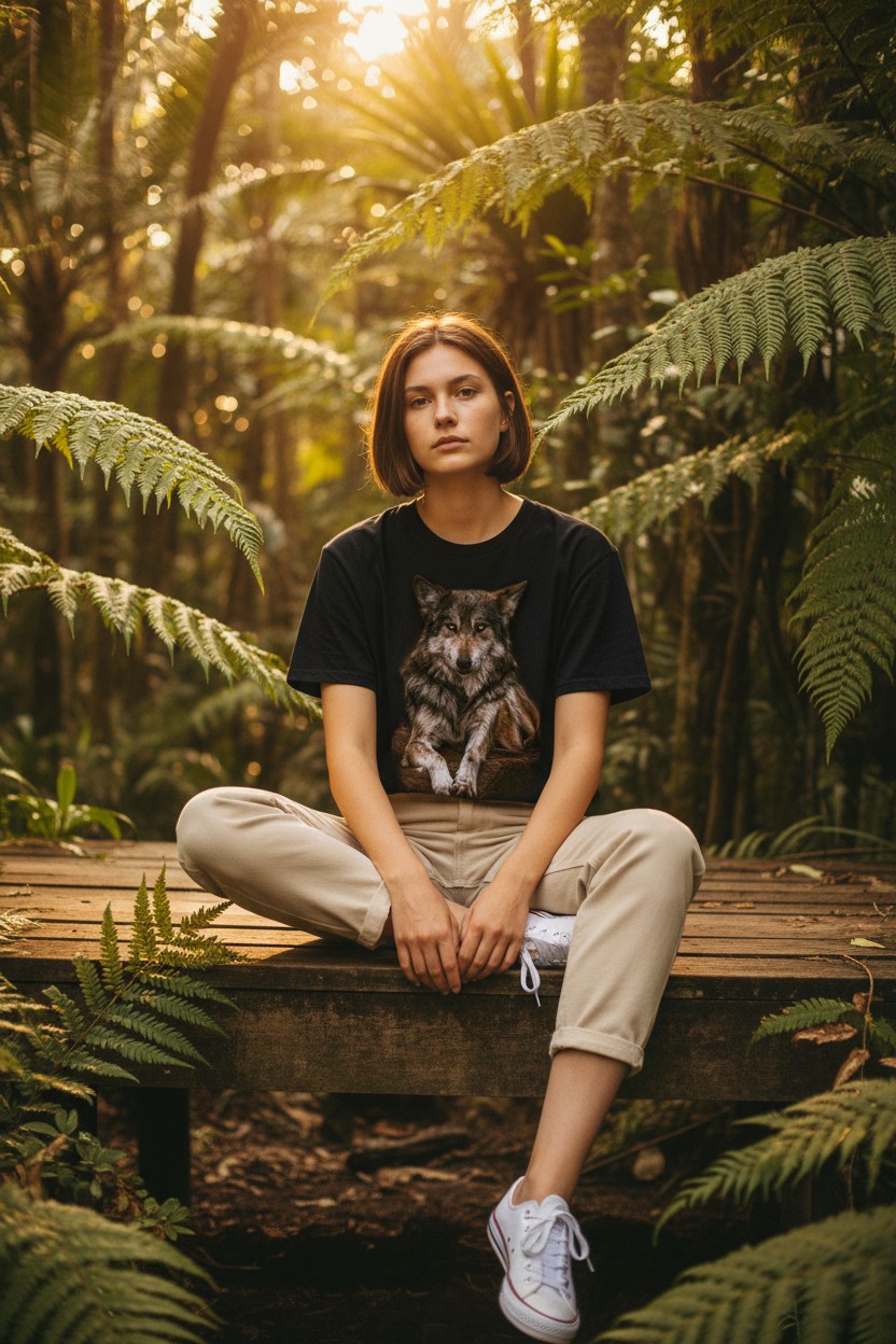 The Spirit Within - Wolf Ladies T-shirt