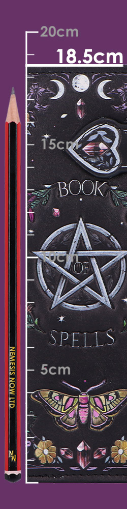 Book Of Spells Embossed Purse 18.5cm