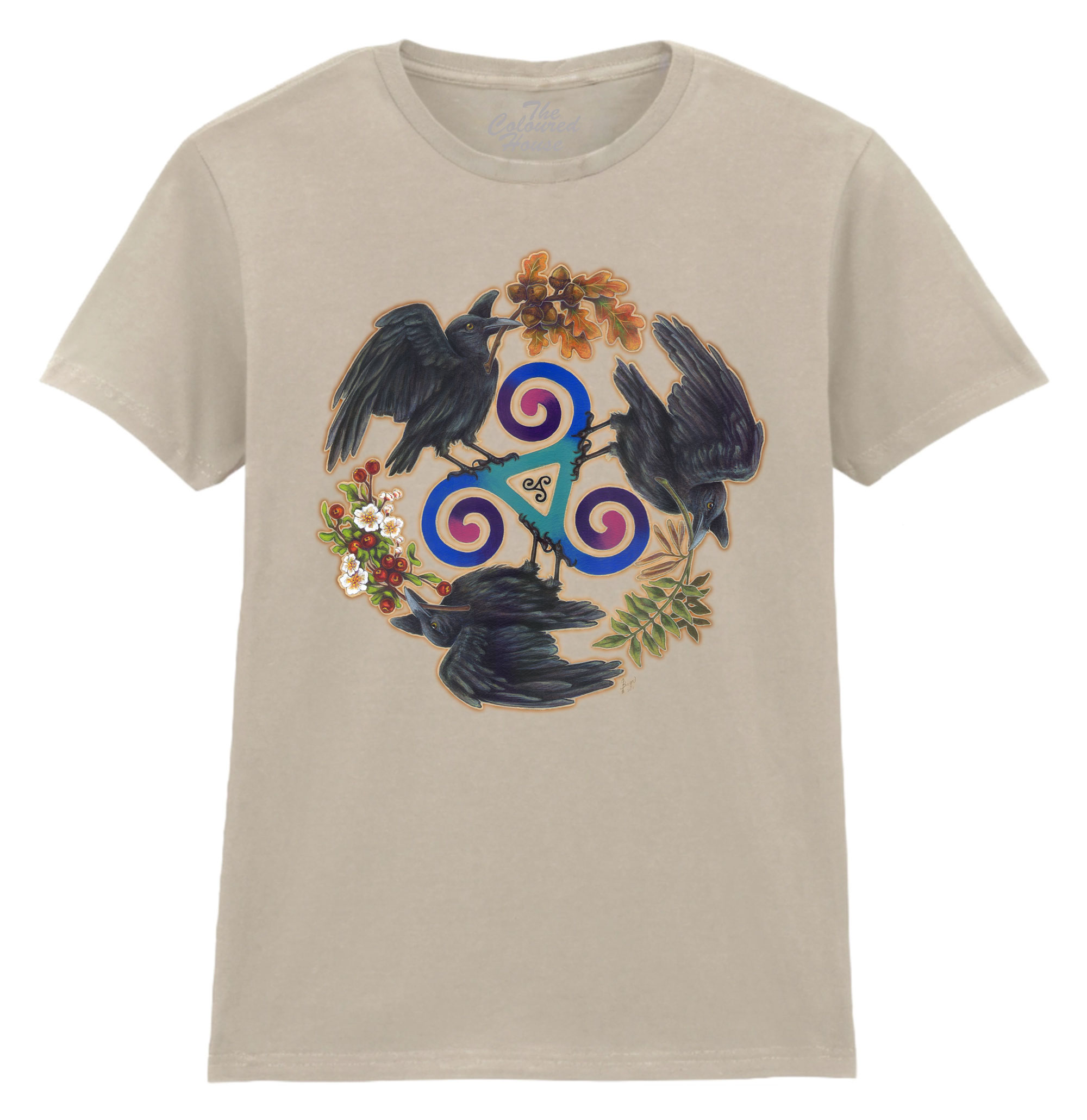 Circle Of Ravens Ladies T-shirt