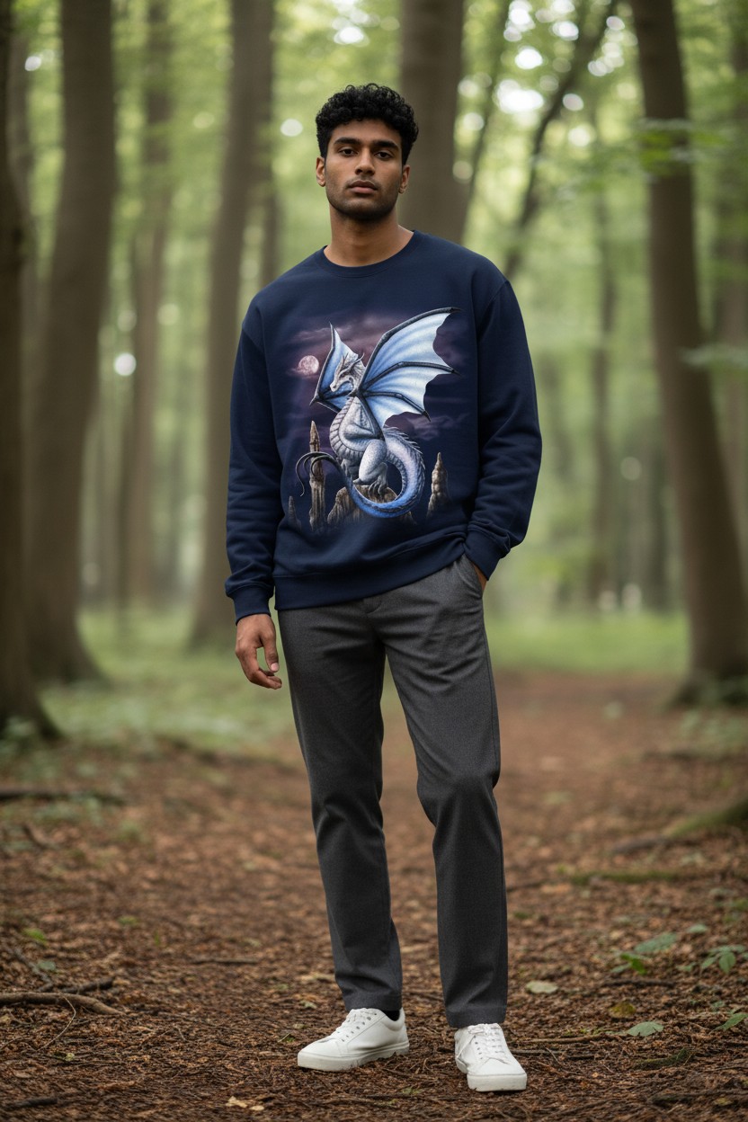 Violet Dragon Sweater