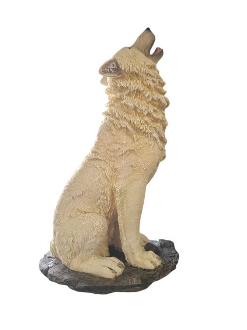 PhotoRoom-20230704_122134_3 White Wolf Howling - 25*8*42cm