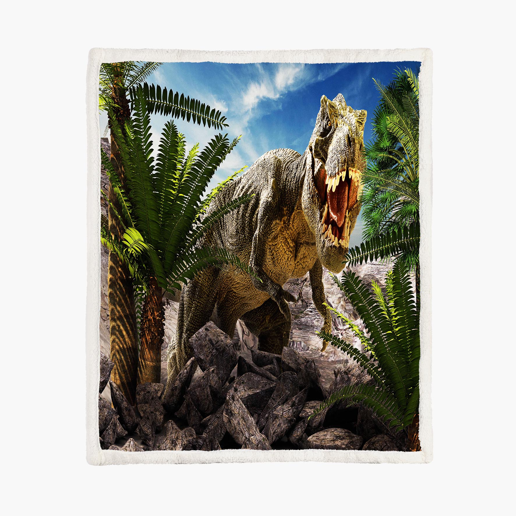 T-Rex - Size S - 75x100cm - Fleece Blanket