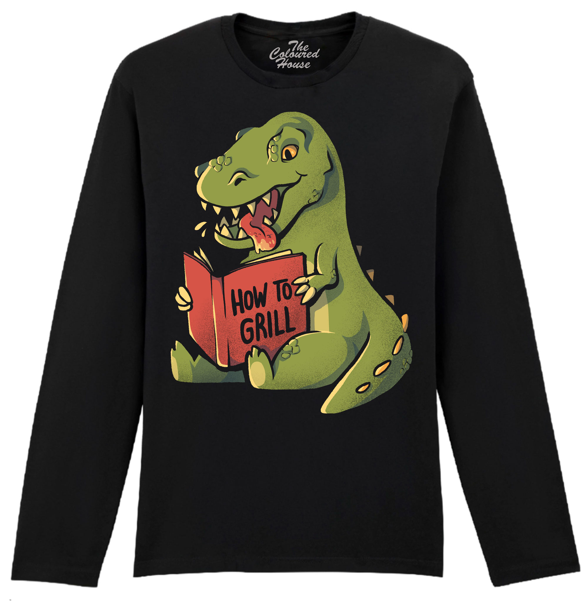 How To Grill - Dinosaur Longsleeve