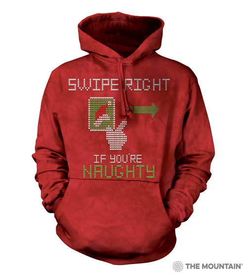 Swipe Right Naughty Hoodie - Christmas