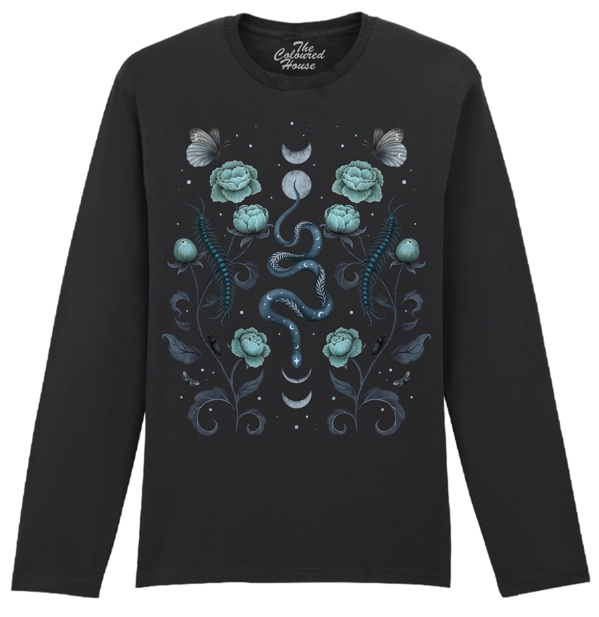 Serpentine Garden Black Longsleeve