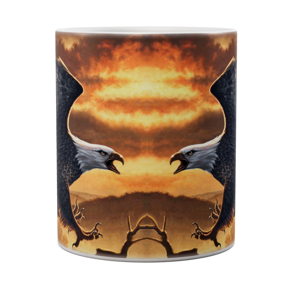 Sunset Bald Eagle Mug