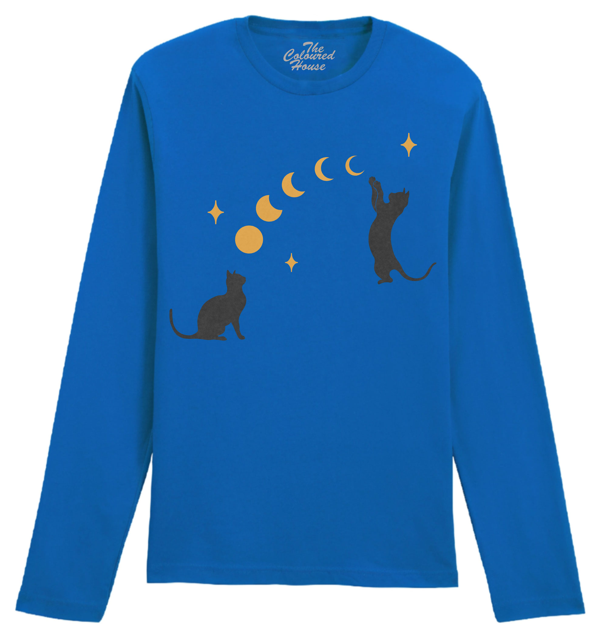 Cat And Moon Bow Longsleeve