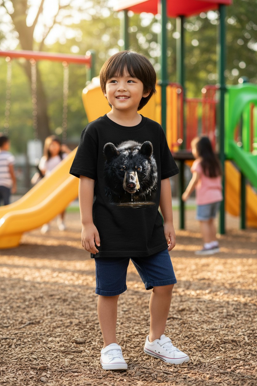 Black Bear In Water KIDS