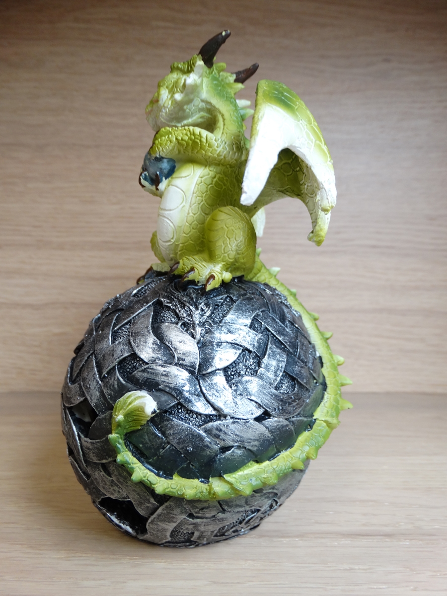 Green Dragon on Dragon Light Ball - A