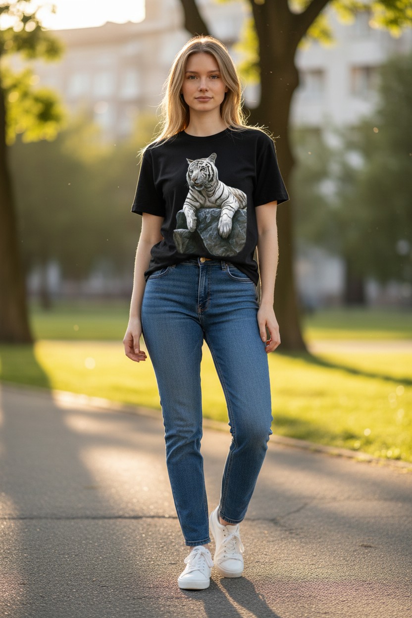 White Knight - Tiger Ladies T-shirt