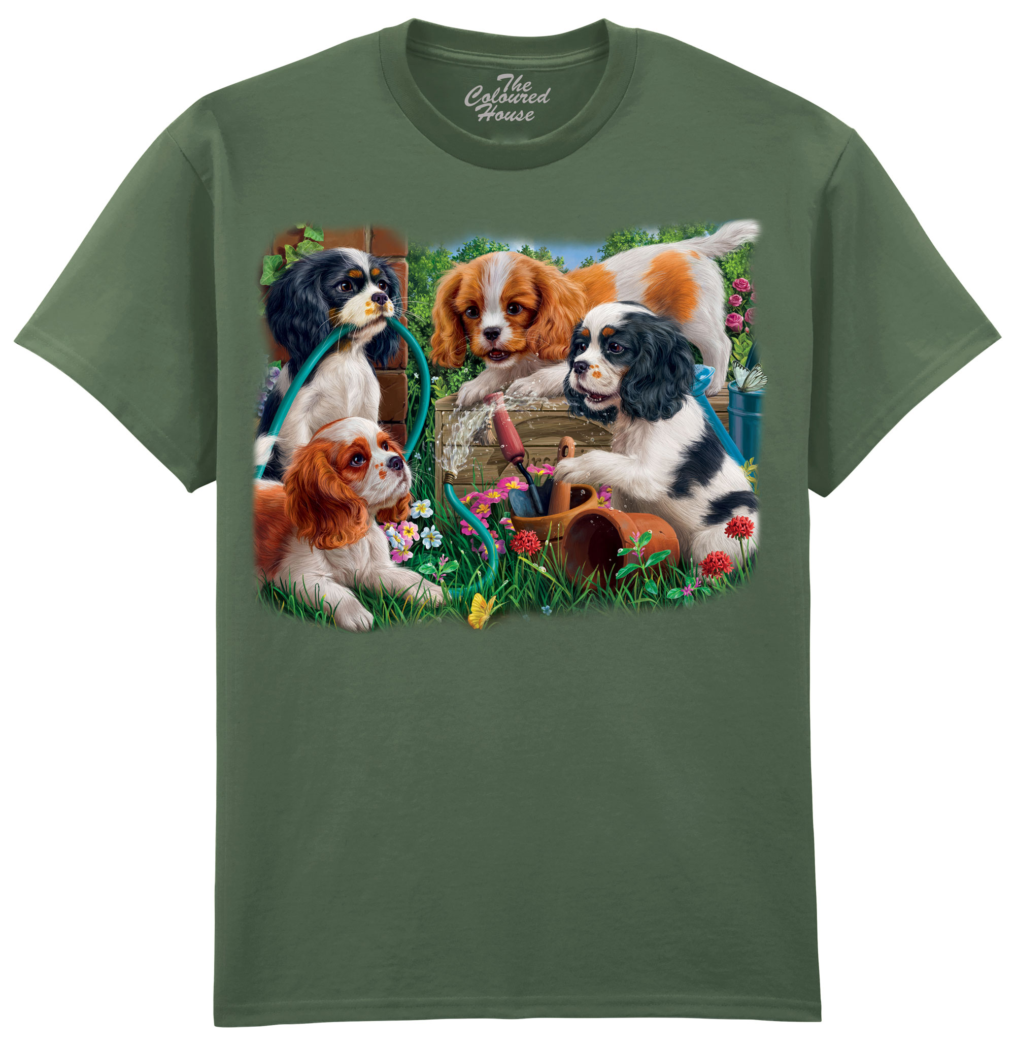 Puppies In The Garden