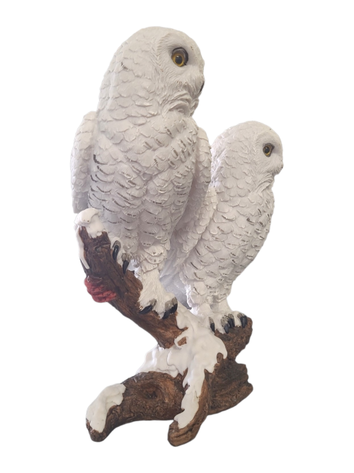 Snow Owl Pair 25*21*32cm