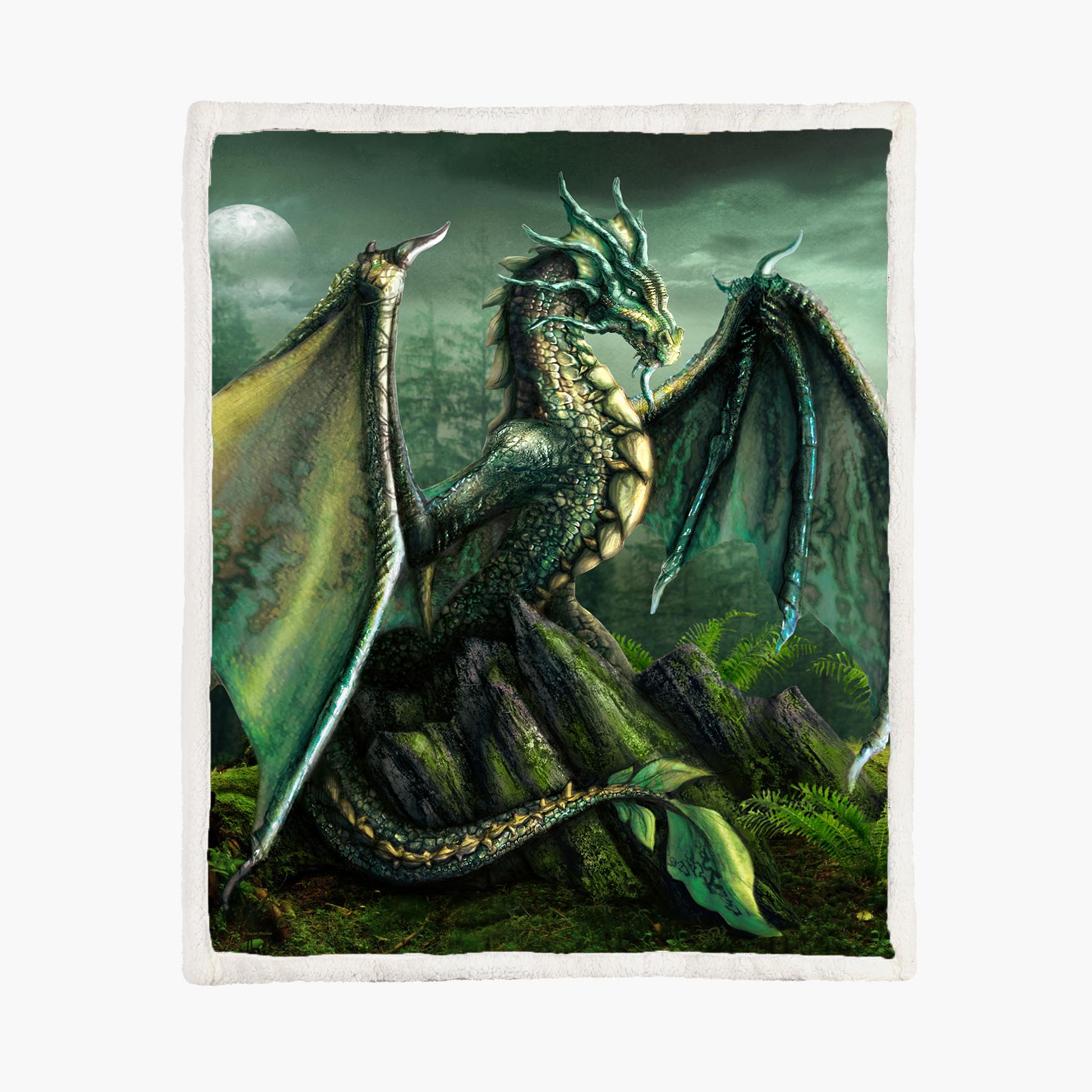 Garwin Dragon - Size L - 150x200cm - Fleece Blanket