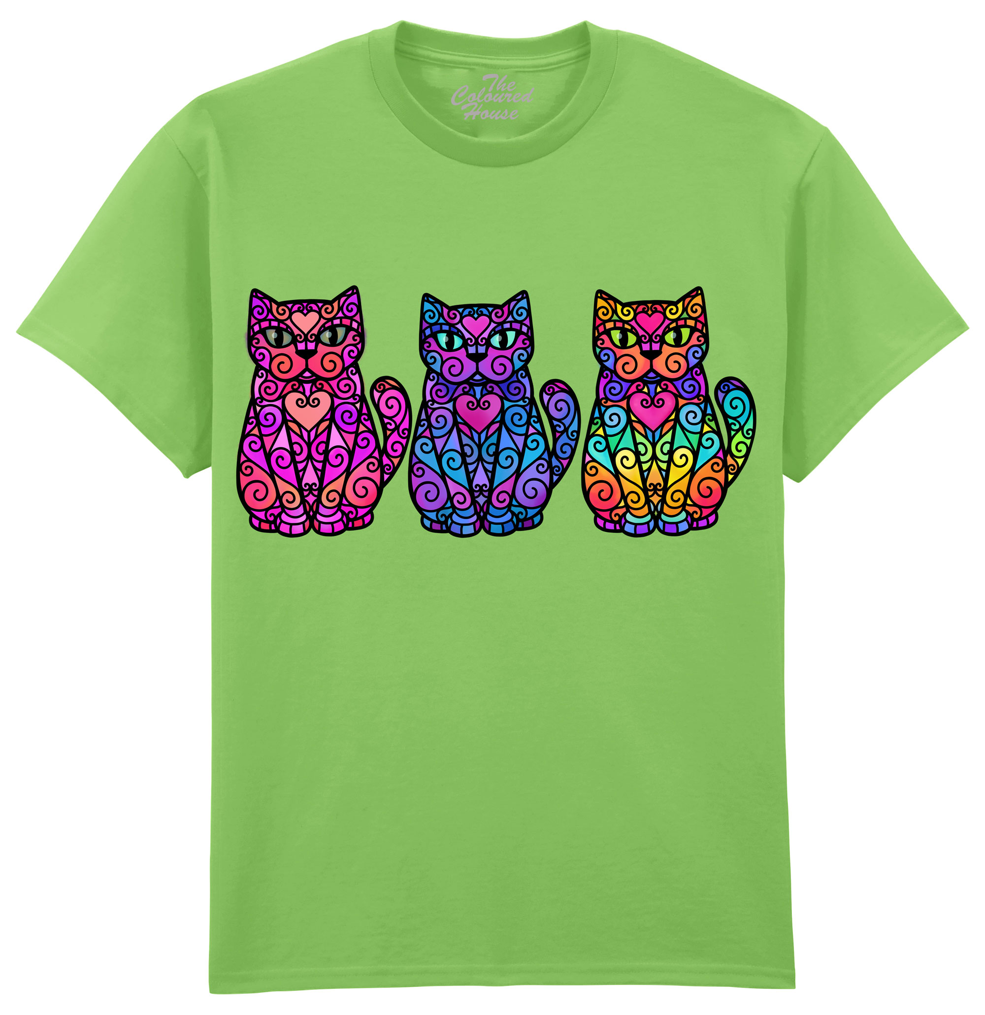 Colorful 3 Cats