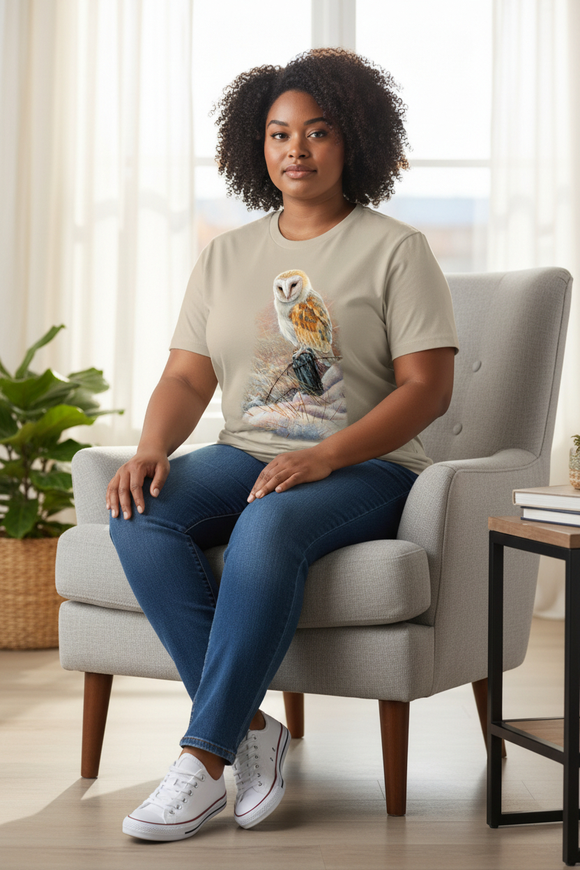 Winter Glow Barn Owl