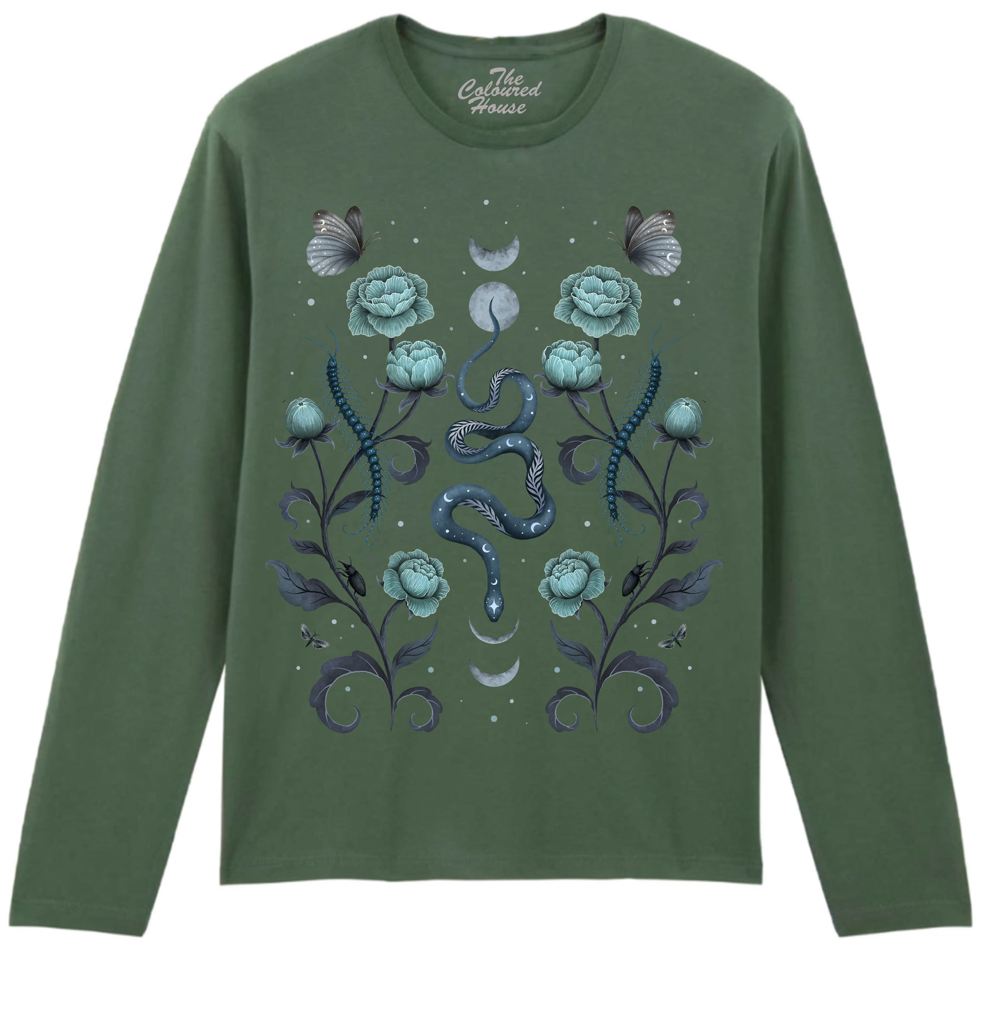 Serpentine Garden Black Longsleeve