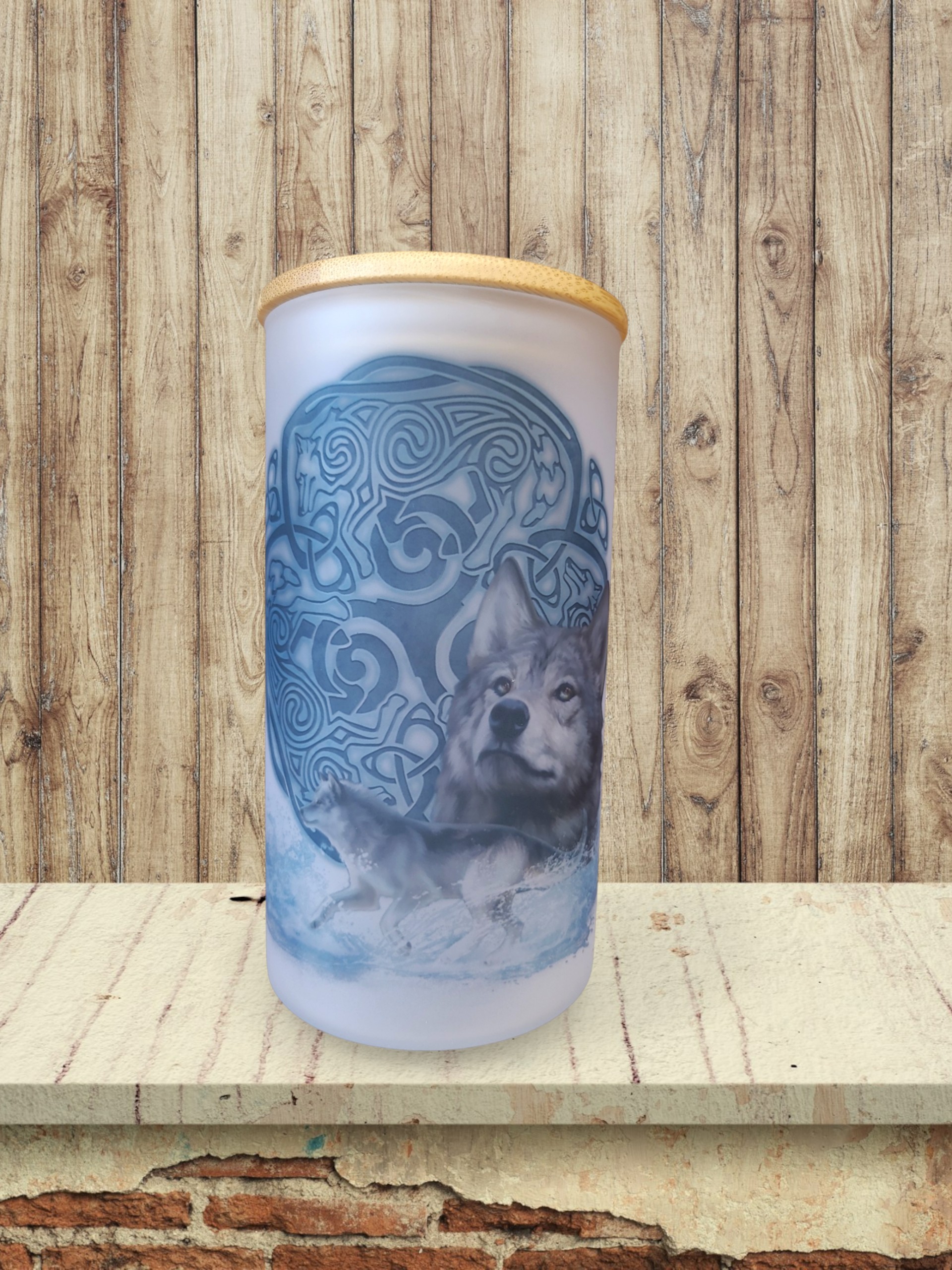 Celtic Wolf - Storage Jar 25Oz