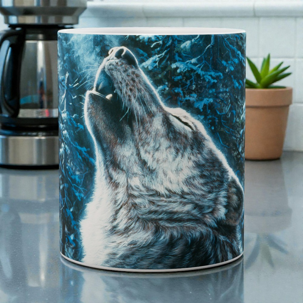 Moonlight Wolf Mug