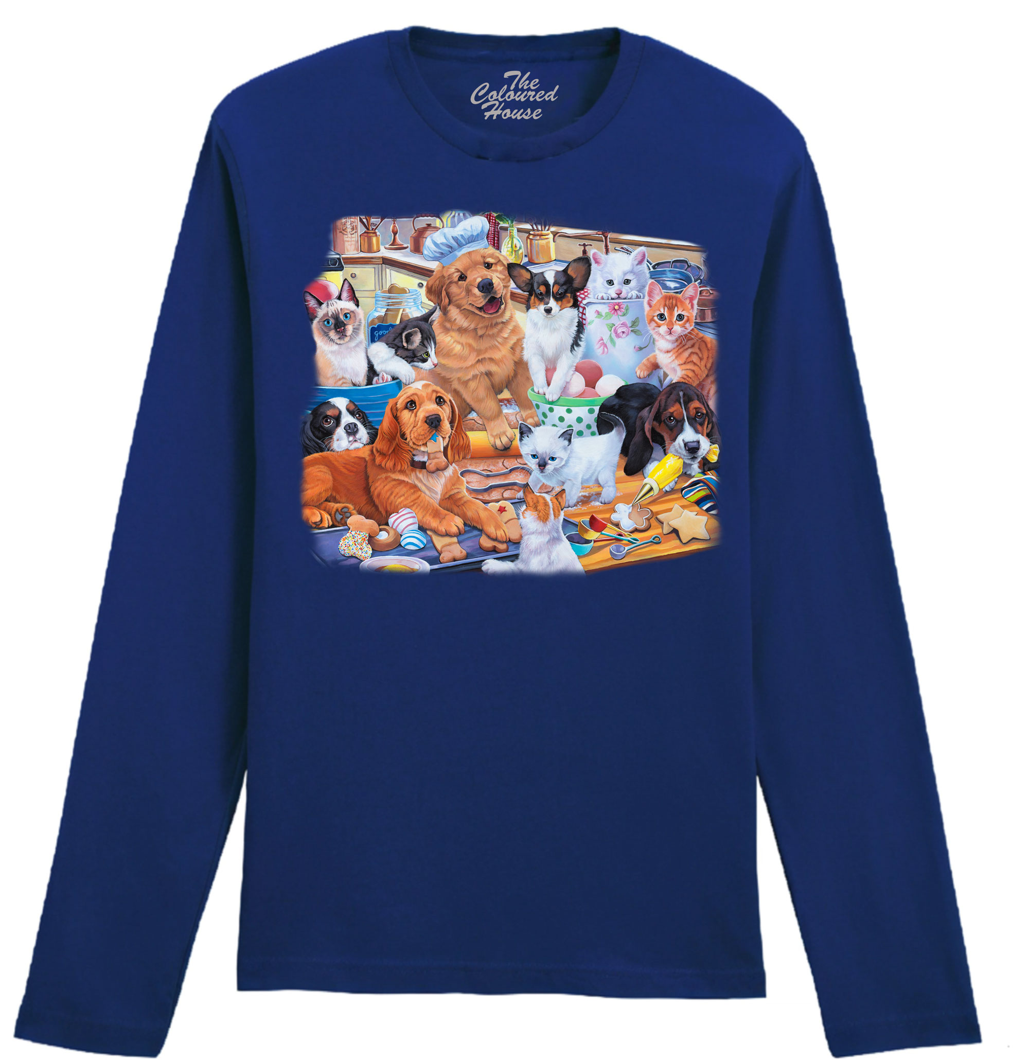 Puppies And Kittens In The Kitchen Longsleeve
