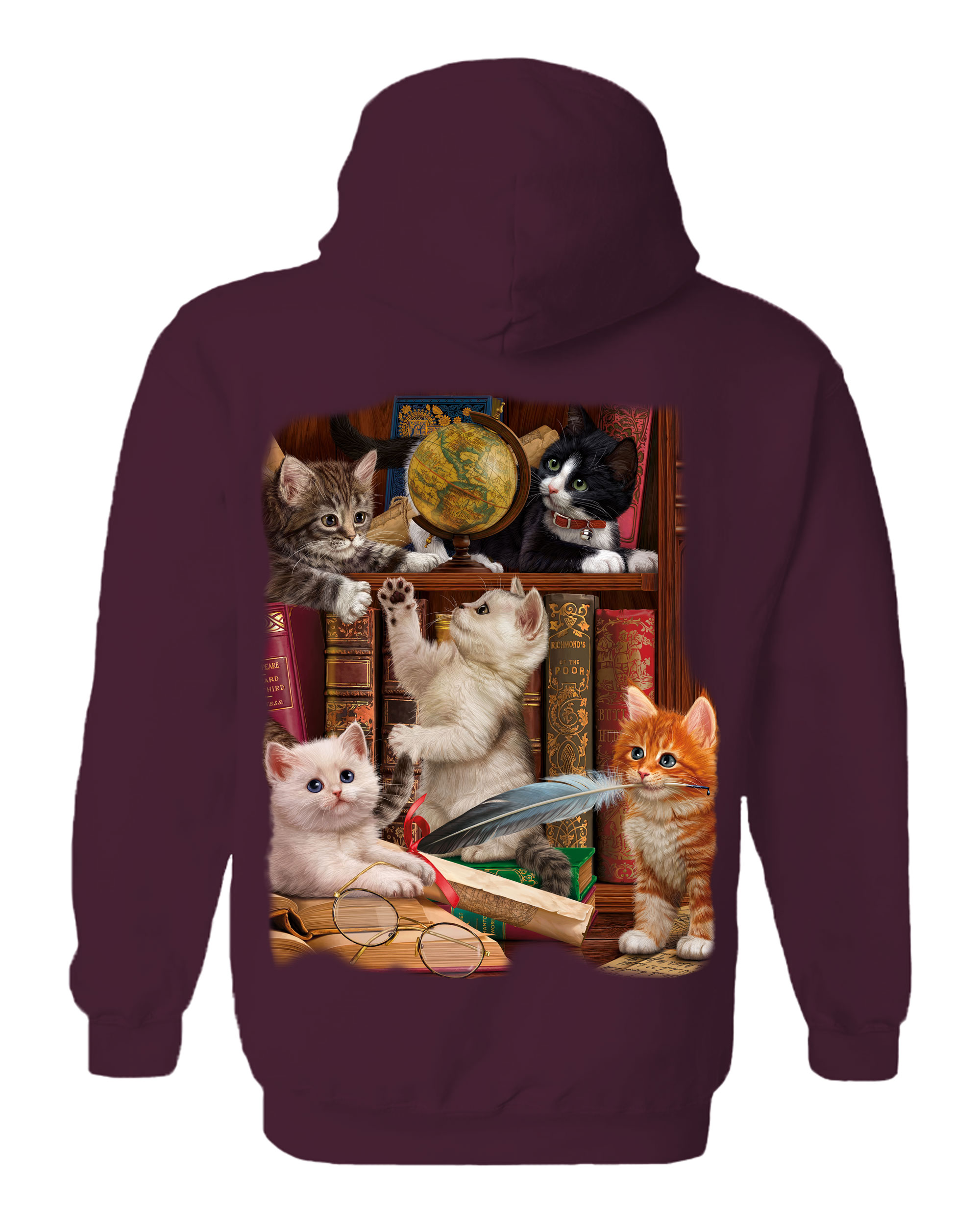 Kittens In The Library Hoodie