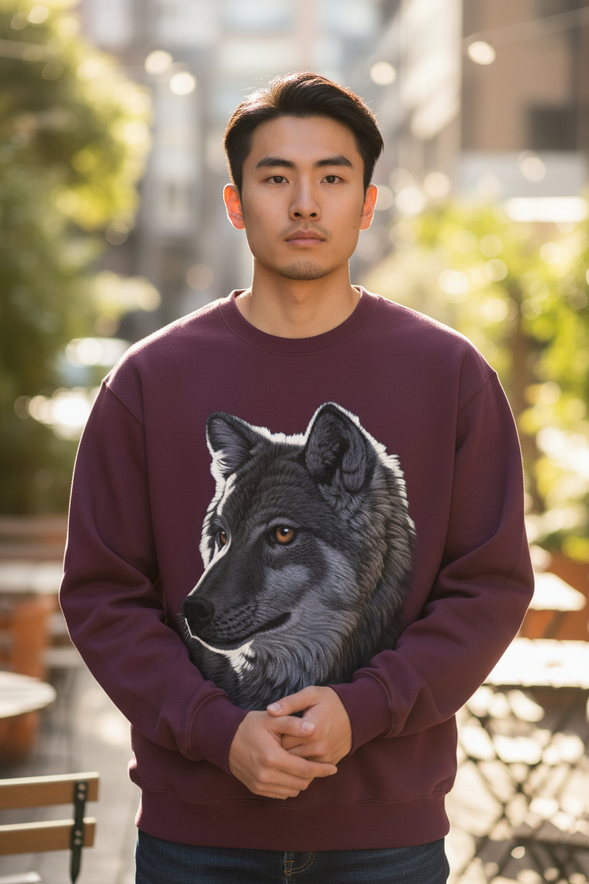 Night Wolf Sweater