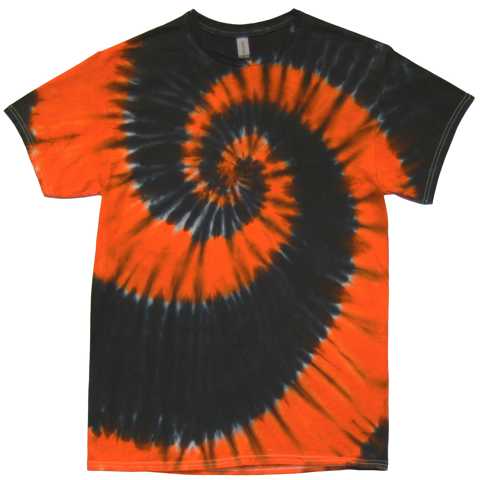 Swirl Orange Black