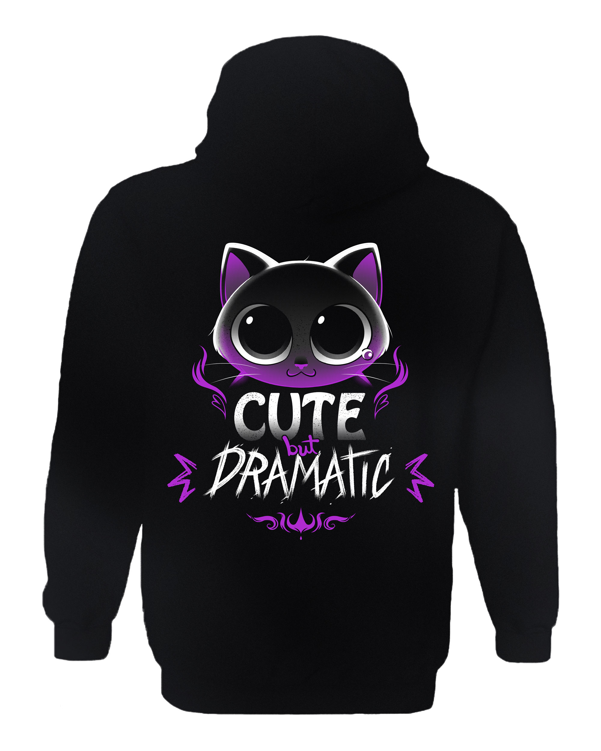 Cute But Dramatic Cat Hoodie