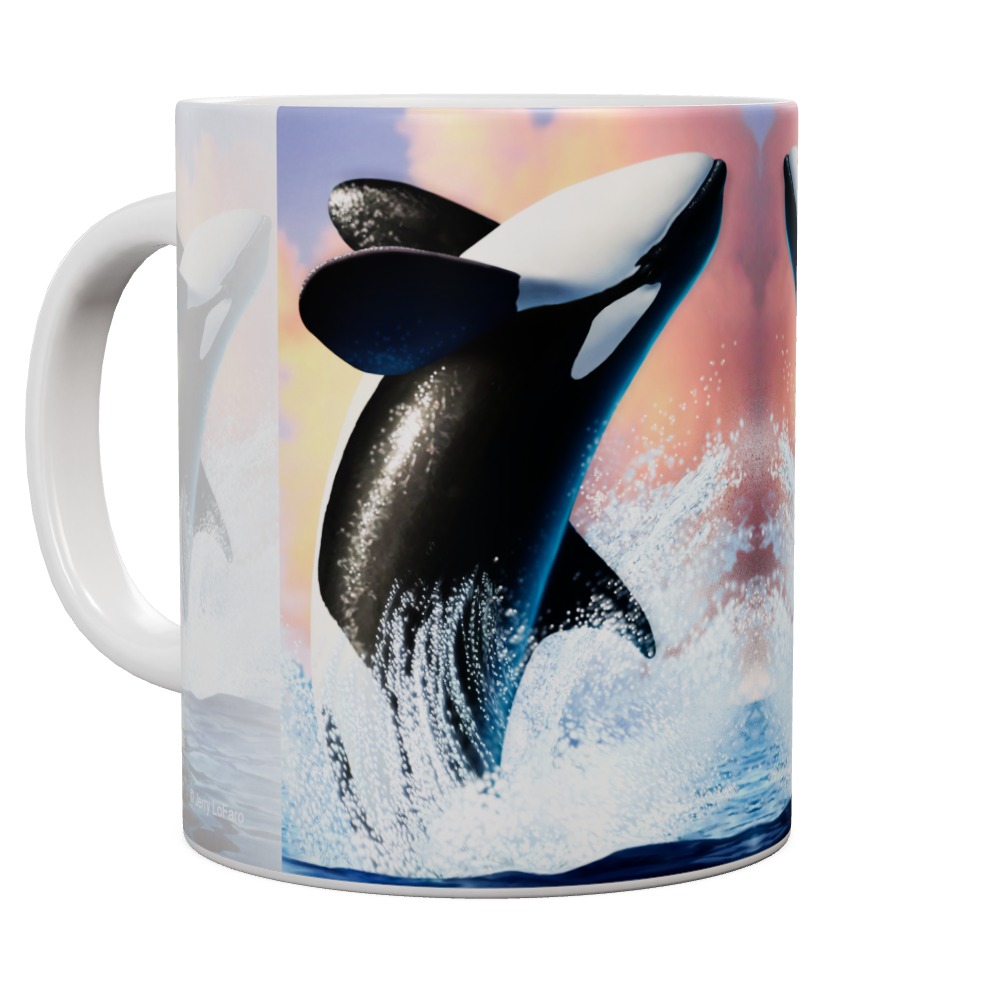 Jumping Orca Mug