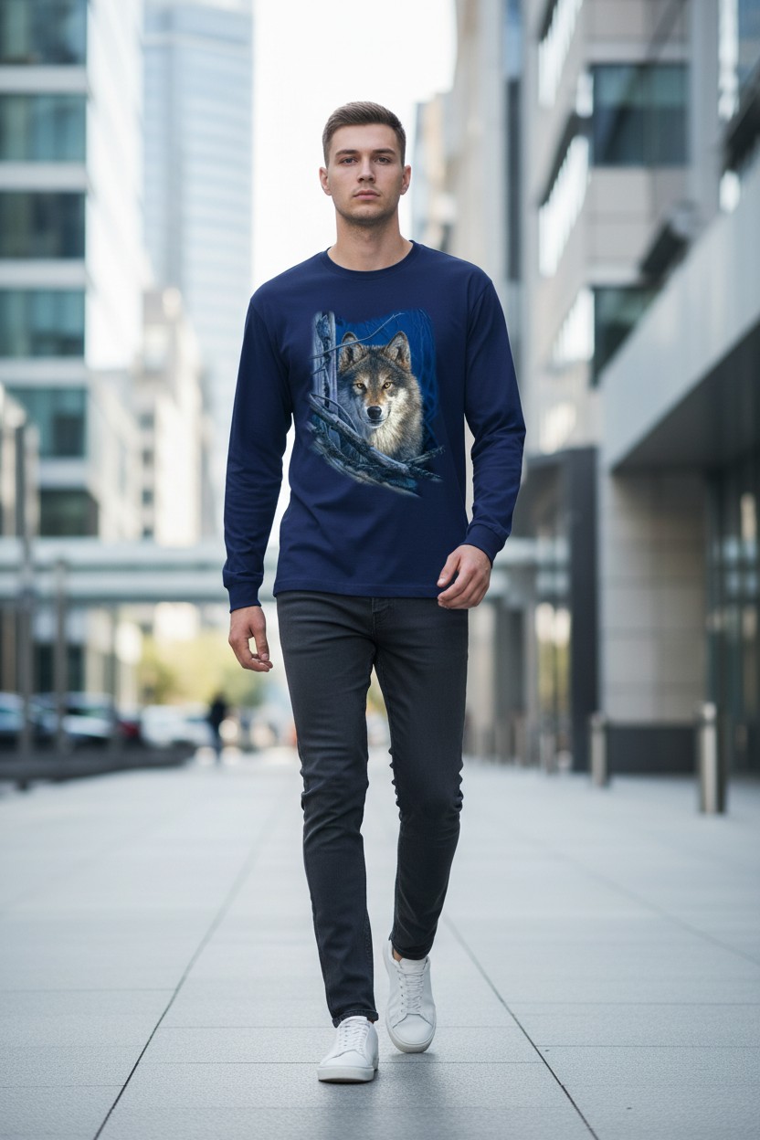 Moon Shine Wolf Longsleeve
