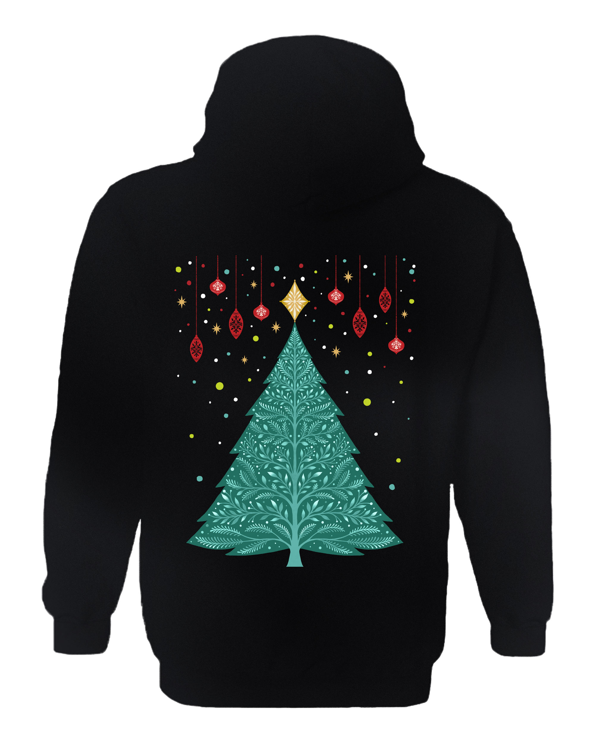 Christmas Night Vintage Tree Hoodie