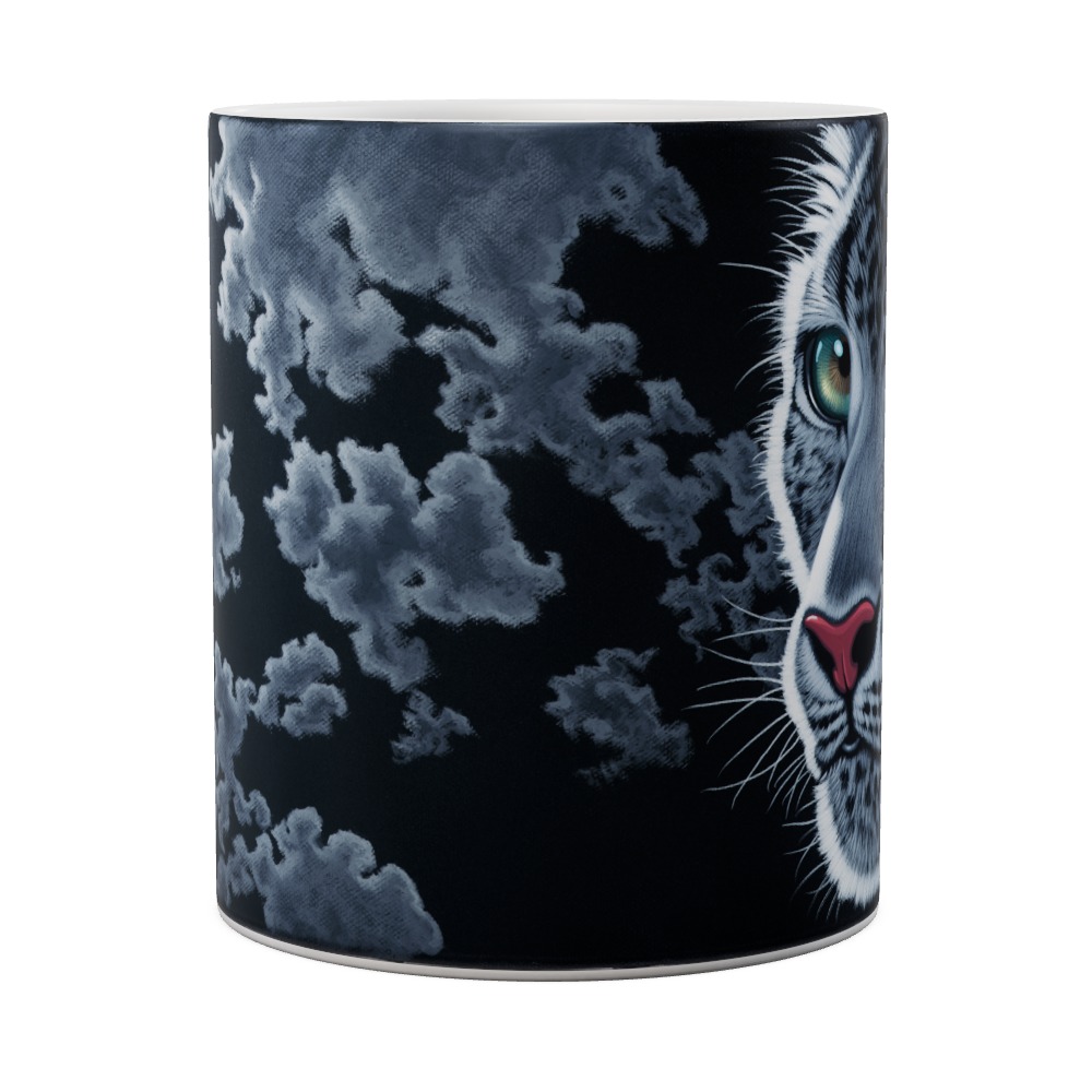 Midnight Eyes - Snow Leopard Mug