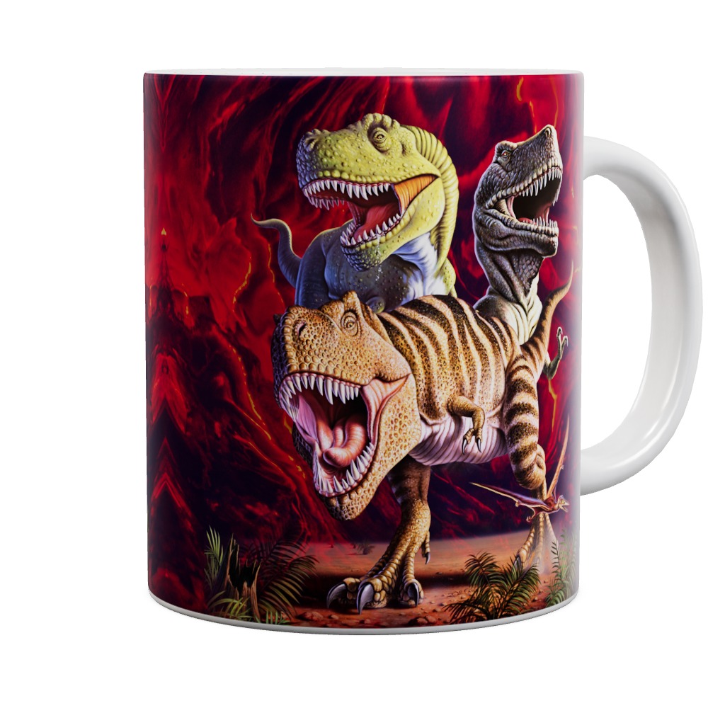 Rex Collage Red Mug
