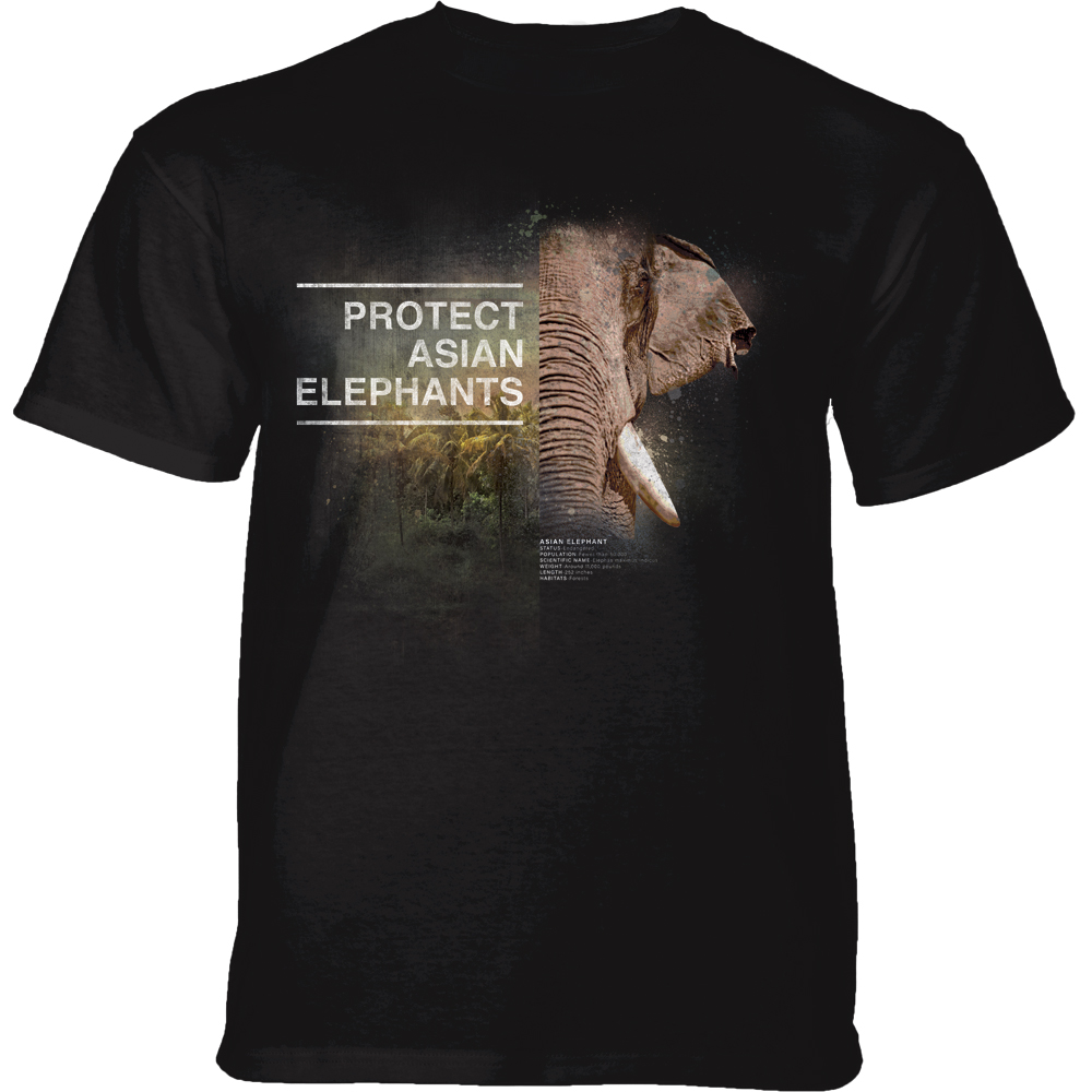 Protect Asian Elephant Black