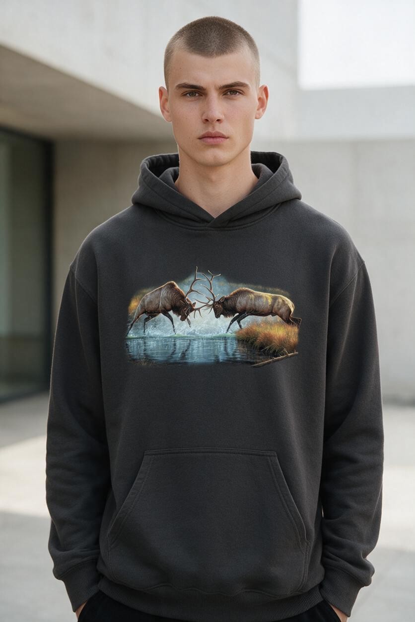 The Battle - Elk Hoodie
