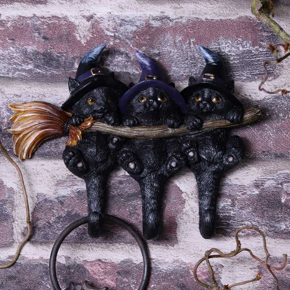 Key Board 3 black cats, 20cm
