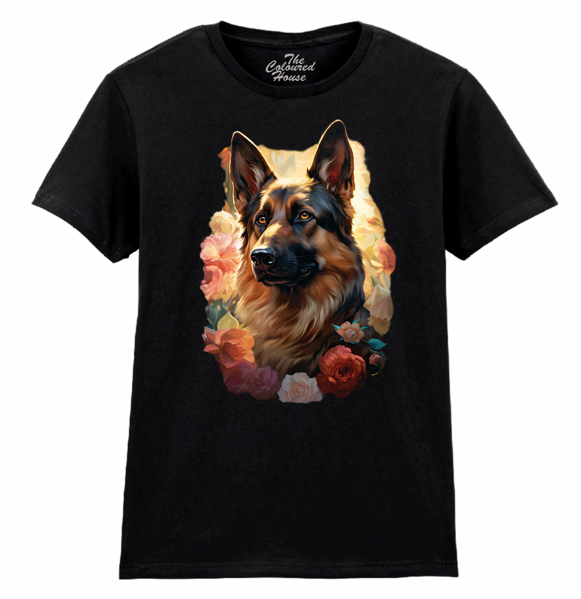German Shepherd Portrait Ladies T-shirt