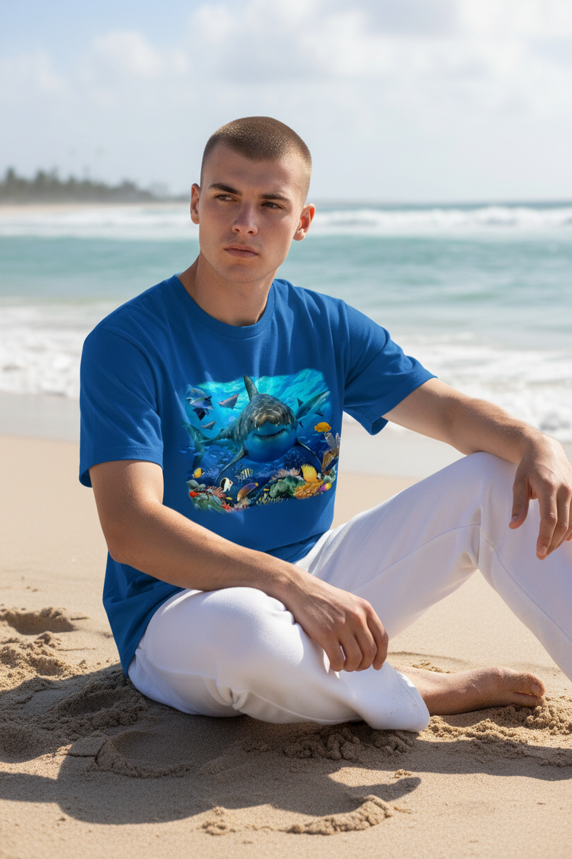 Great White Shark And Sealife