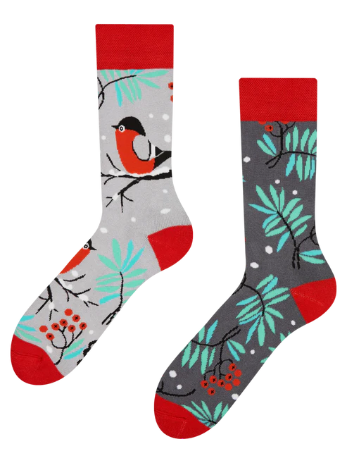 Crazy Warm Socks Red Bird