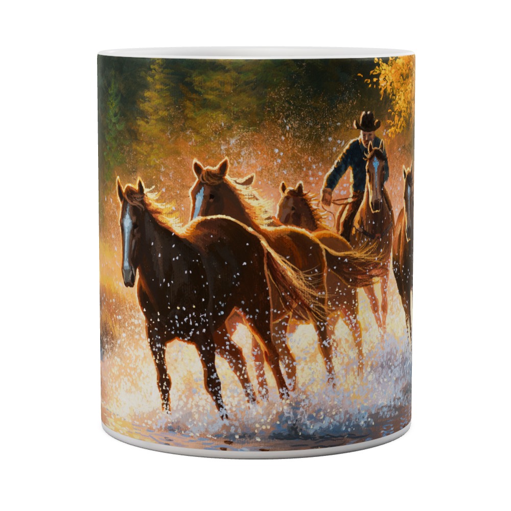 Making Waves - Cowboy And Horses Mug