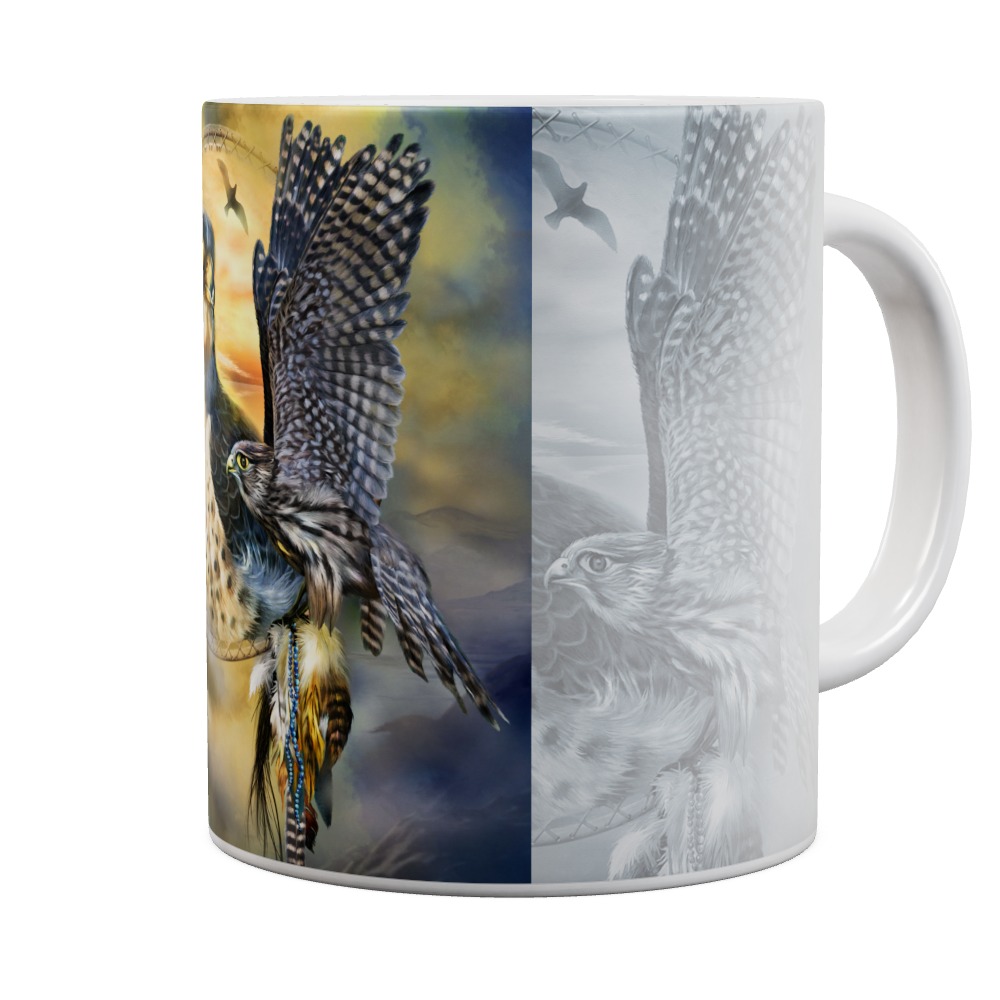 Falcon Sun Dreamcatcher Mug