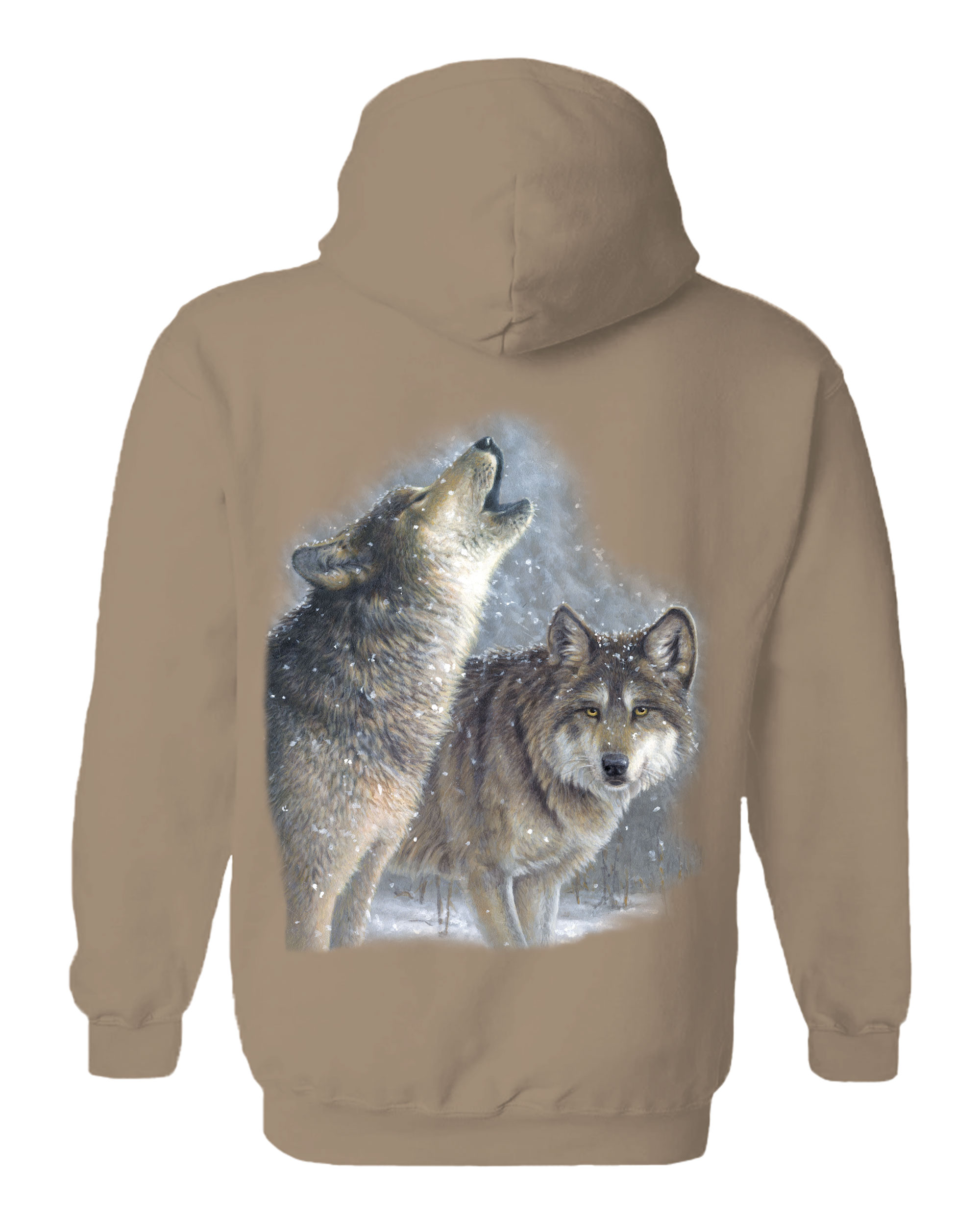 Snowfall Wolves Hoodie