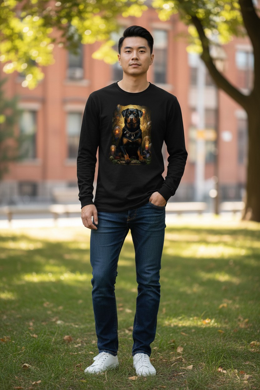 Rottweiler Portrait Longsleeve