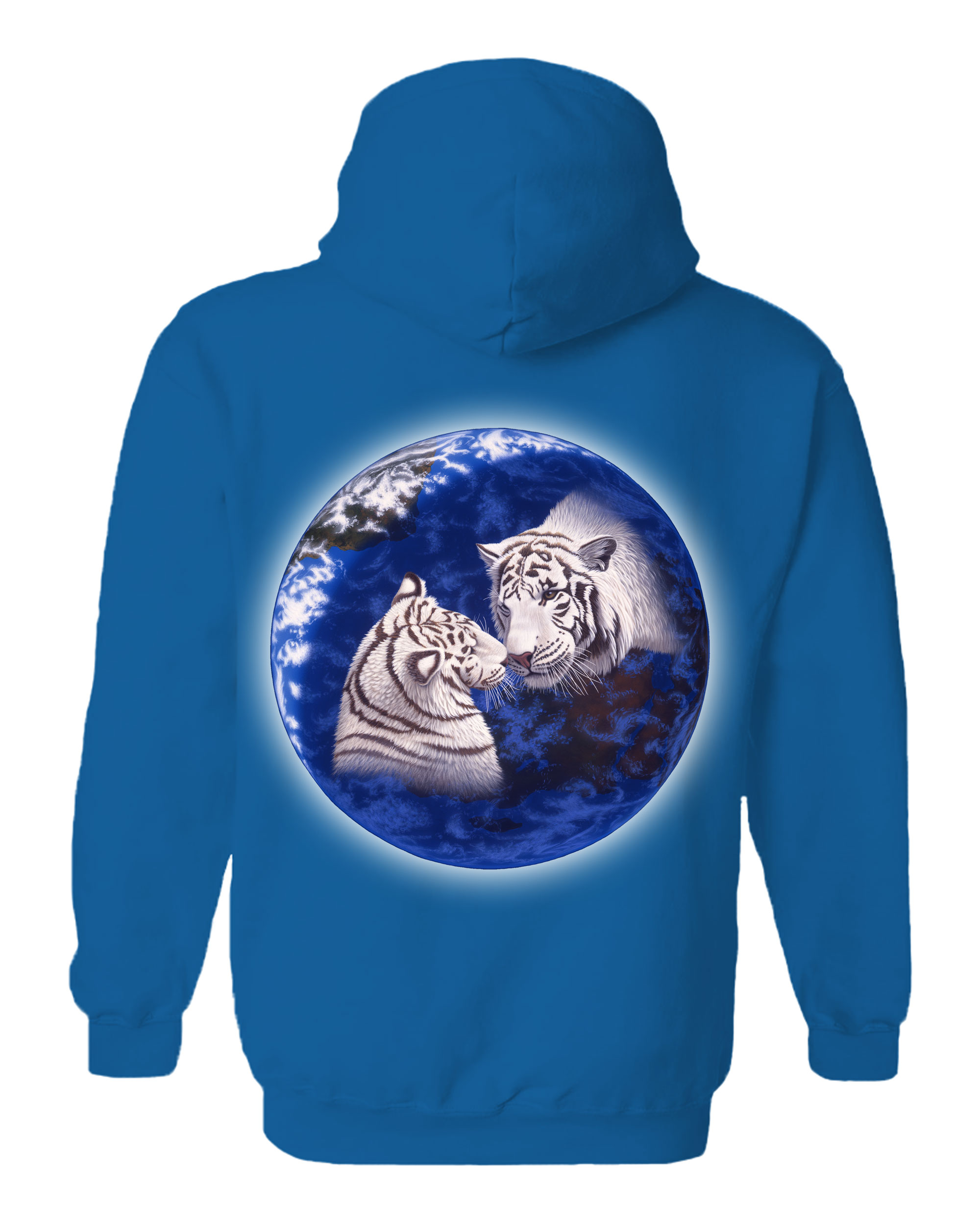 A Kiss For Mother - White Tigers Hoodie
