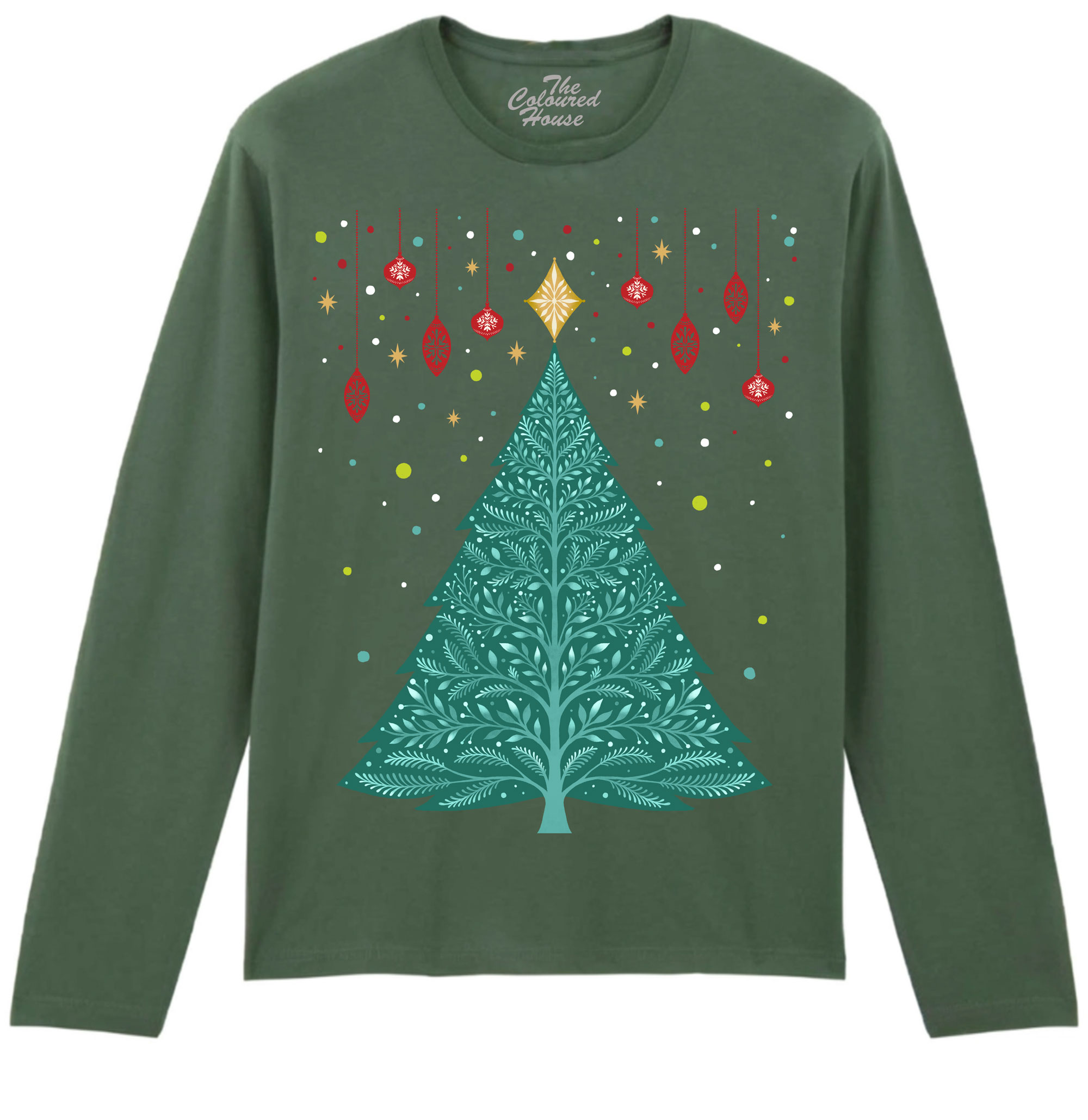 Christmas Night Vintage Tree Longsleeve